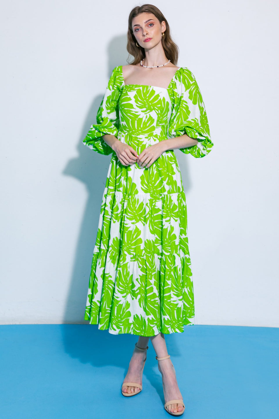 ivory green color dress Ivory Dress in Apple Green Wanhiyan Clothing