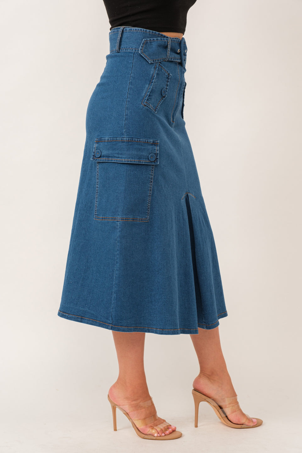 Midi Cargo Skirt