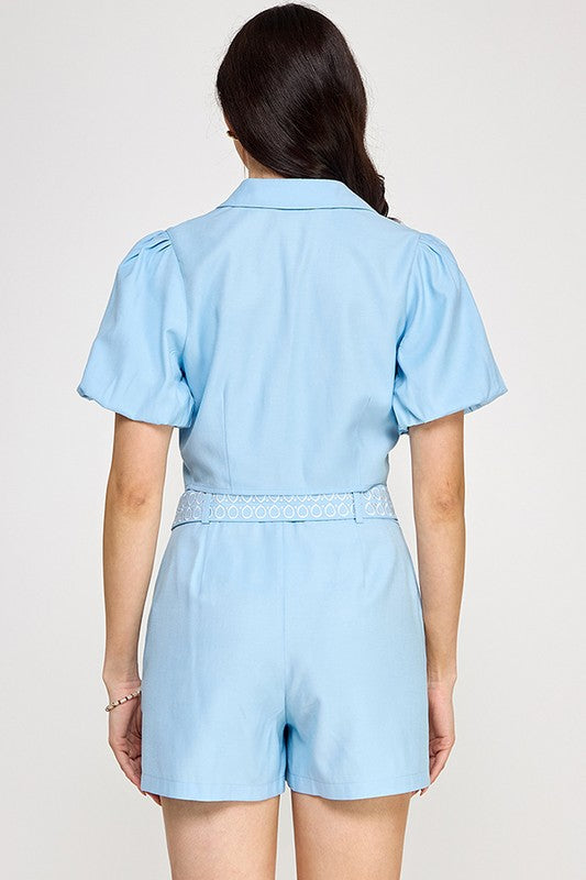 Bubble Blue Short Set