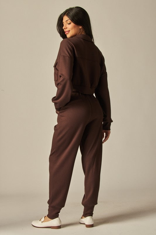 Brown Pants Set