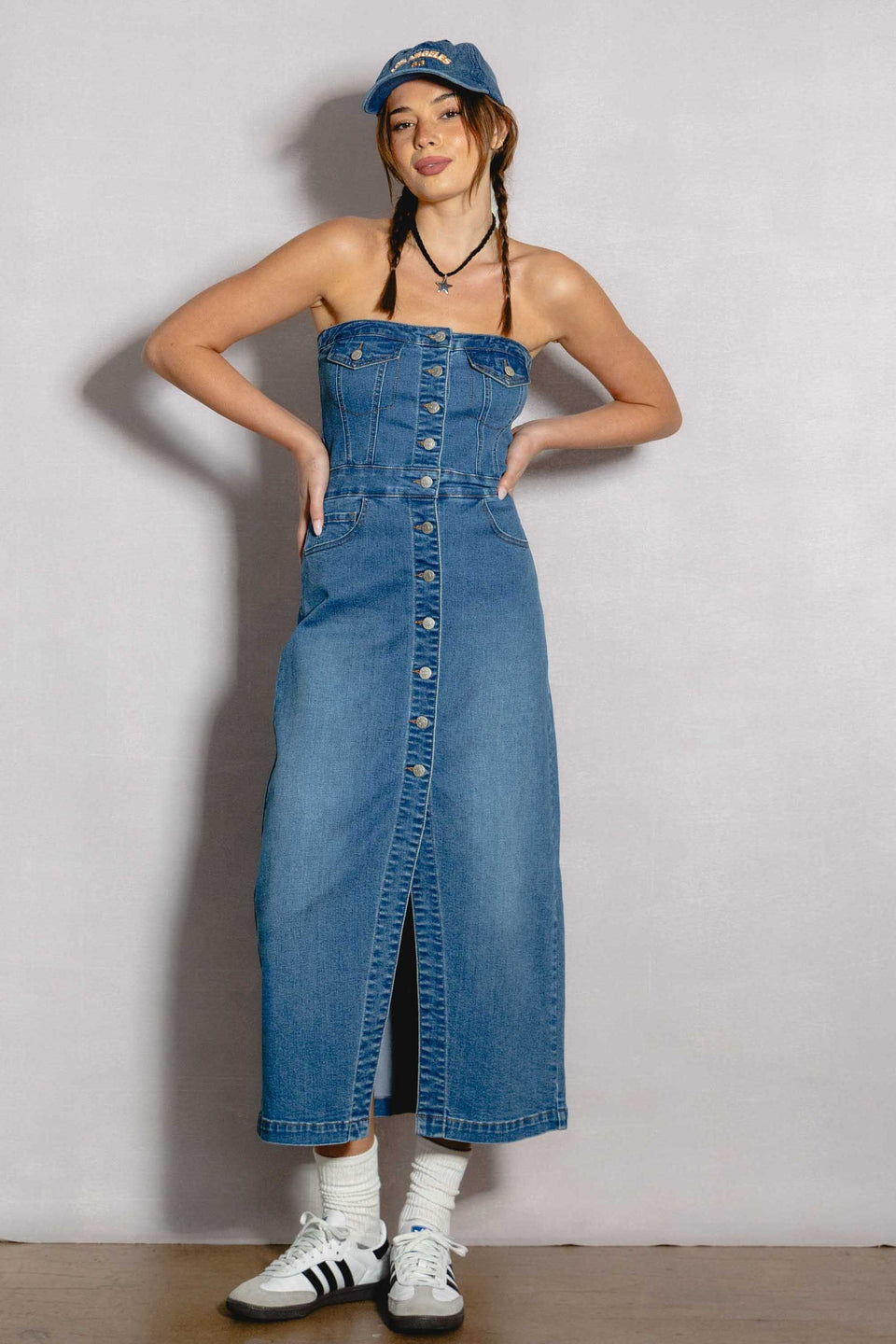 Bibi Denim Midi Dress