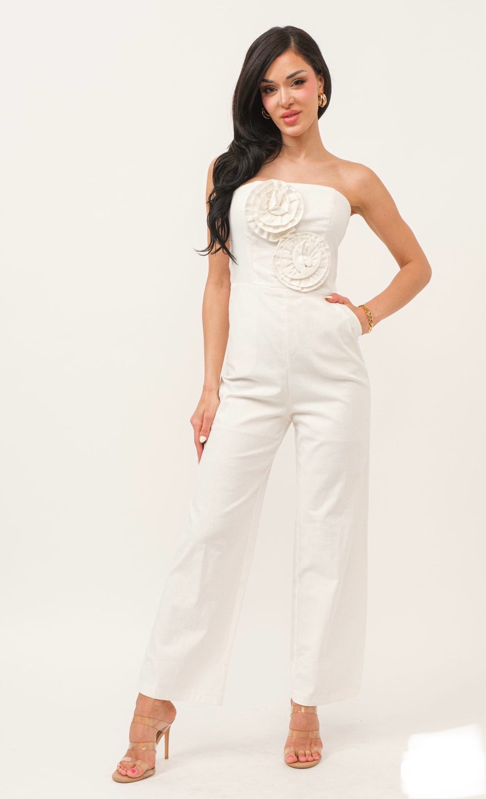 Rosette tube Jumpsuit