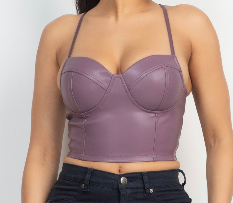 Plum Crop Top