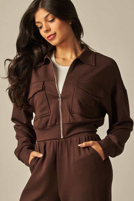 Brown Pants Set