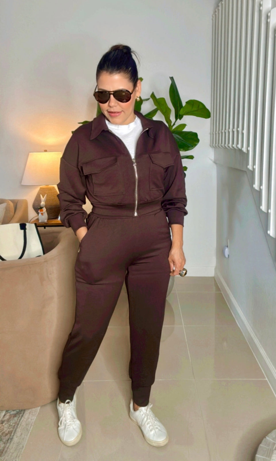 Brown Pants Set