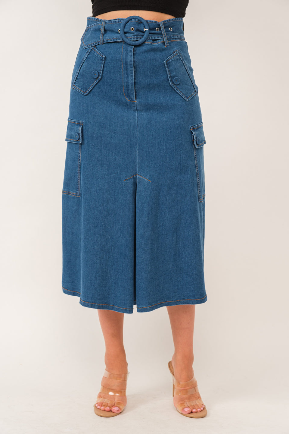 Midi Cargo Skirt