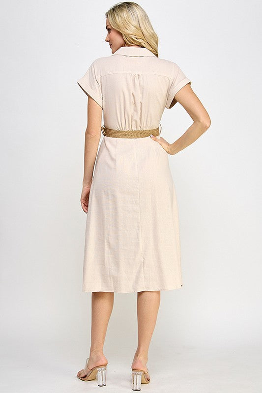 Magnolia Down Midi Dress