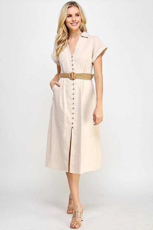 Magnolia Down Midi Dress