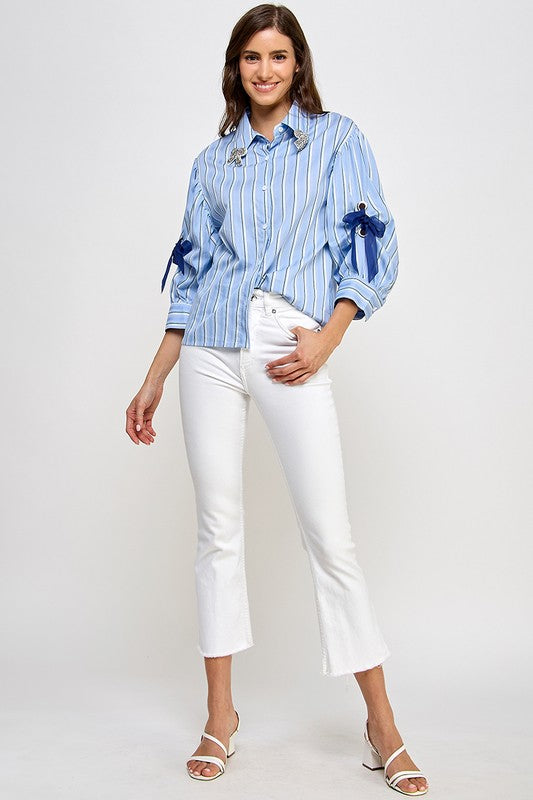 Lucy Details Stripe Shirt