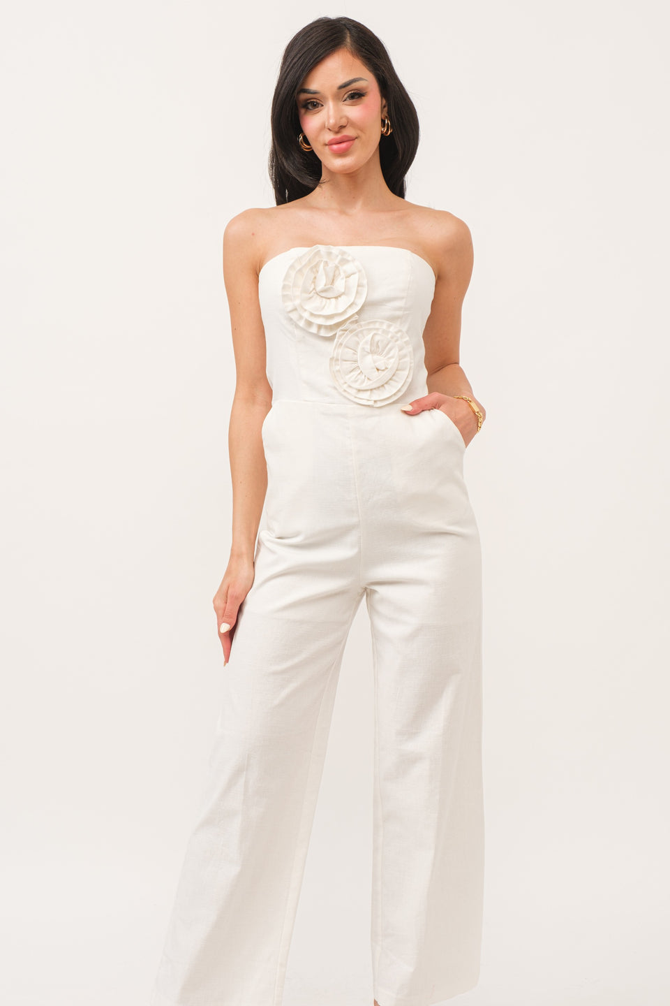 Rosette tube Jumpsuit