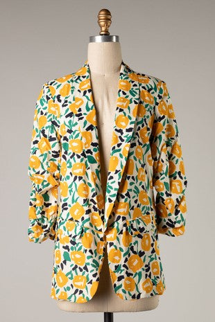 Floral Print Blazer